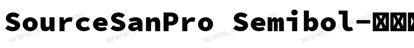 SourceSanPro Semibol字体转换